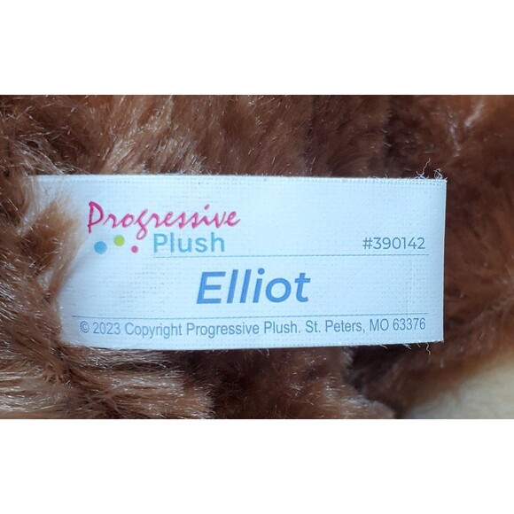 Elliot Monkey Progressive 12" Plush #390142 Brown 2014 Toy - Picture 6 of 7